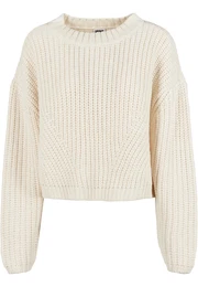 Women's wide oversize sweater whitesand