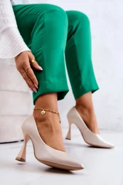 Fashionable Leather Pumps Lewski Shoes