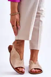 Women's Suede Sandals Lewski Shoes