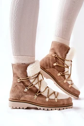 PK1 Insulated Trapper Boots Beige Jiliana