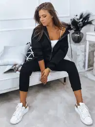 Komplet damski dresowy AMILIA PREMIUM czarny