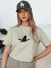 T-shirt damski BRILD pistacjowy