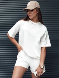T-shirt damski SWAN ecru