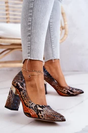 Lewski Shoes Leather pumps Lewski Snake