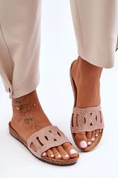PH2 Women's Studded Slippers Pink Evelins