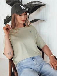 T-shirt damski MILOV pistacjowy