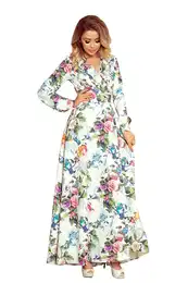 Women's maxi dress with ruffle