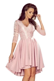 lace neckline dress