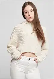 Dmsk oversized svetr s kapuc - smetanov