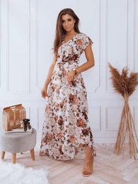 Sukienka maxi CRESPO jasnoszara