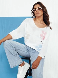 Sweter damski aurowy BRIGGI ecru