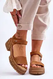 Women's Suede Sandals Big Star