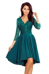 lace neckline dress