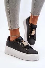 PS1 Women's Sneakers With Embellishment Black Celedria