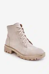 Flat Boots Lewski Shoes 3285 Svtle bov