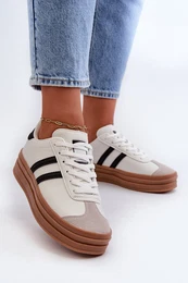 FB3 Women's Platform Sneakers White Egelia