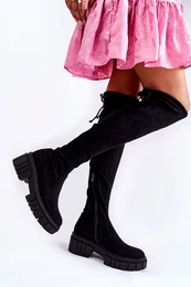 PS1 Women's Suede Boots Workers Black Cheera