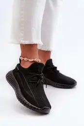 PM1 Dmsk ern textiln sportovn slip on boty Nelmarie