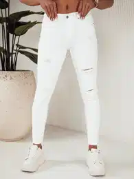 Spodnie damskie jeansowe NOEL biae