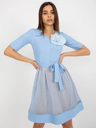 Dress-LK-SK-506551.76P-Light Blue