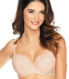 G-246 jacquard padded bra beige