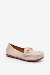 FC3 Women's Slip-On Loafers With Glitter Embellishment Beige This Moment