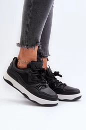 FD1 Women's Platform Sneakers Black Etnaria