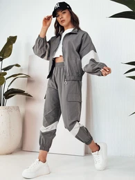 Komplet damski dresowy HAROL ciemnoszary