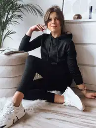 Komplet damski dresowy MIGEL czarny