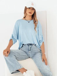 Dmsk halenka s dlouhm rukvem BAFINA Barva blankytn mod