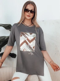 T-shirt damski PIMAT brzowy