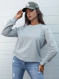 Bluza damska GLAMFLAIR jasnoszara