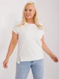 Krémové halenky s krátkým rukávem image