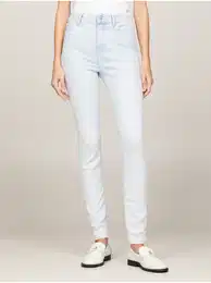 Light blue women's skinny jeans - Women