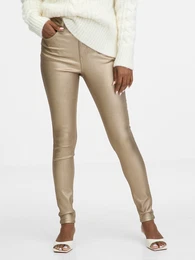 Gold women's skinny fit jeans - Women's