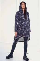 Camo dress graphite+black