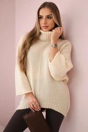Kesi Woski V-neck sweater ginger Ingwer beige