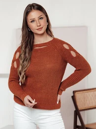 Sweter damski SLITARIA rudy