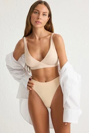 Ten Micro Non-wired Covered Triangle Knit Bra