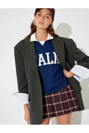 X Inji - Oversize Buttoned Padded Pocket Detailed Blazer Shacket