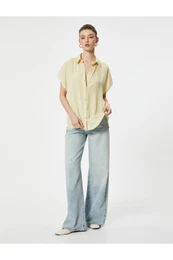 Short Sleeve Shirt Relax Fit Classic Collar Buttoned