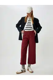 Claret Red Women's Jeans