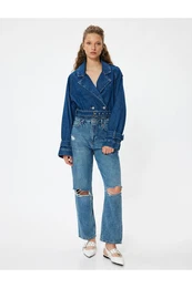 Standard Waist Straight Leg Frayed Jeans - Straight Fit Jeans