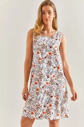 Women's Patterned Viscose Dress