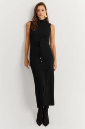 Women's Black Camisole Maxi Dress