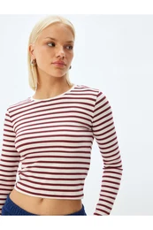 Long Sleeve Basic T-Shirt Crew Neck Combed Cotton