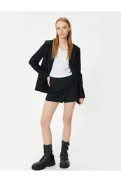 Mini Shorts Skirt Slim Fit Standard Waist