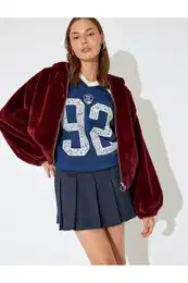 X Inji - Pleated Mini Shorts Skirt