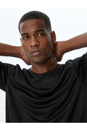 Sports T-Shirt Basic Back Print Detailed Crew Neck Short Sleeve
