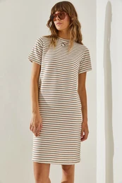 Women's Striped Seersucker Dress